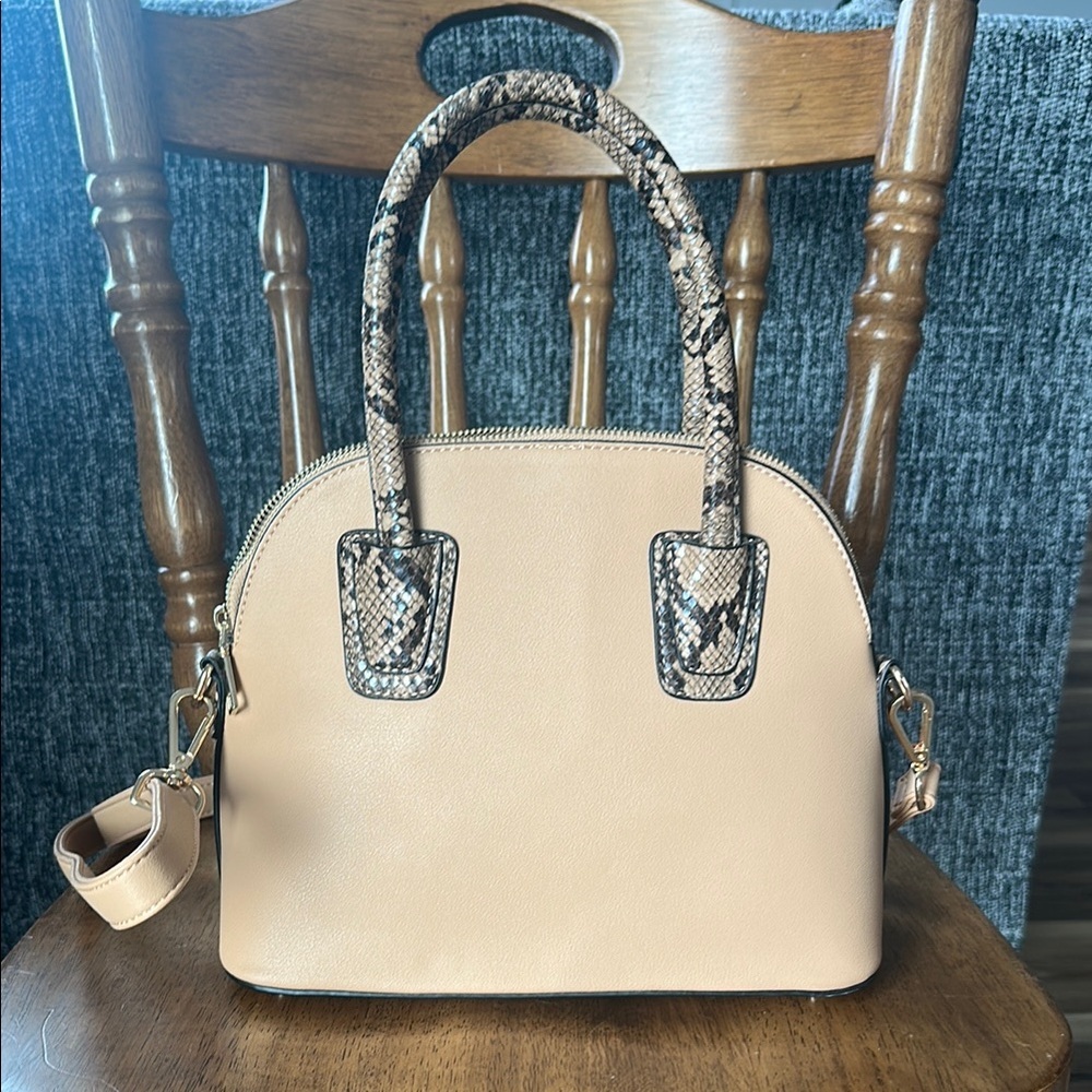 Tan Snakeskin Purse